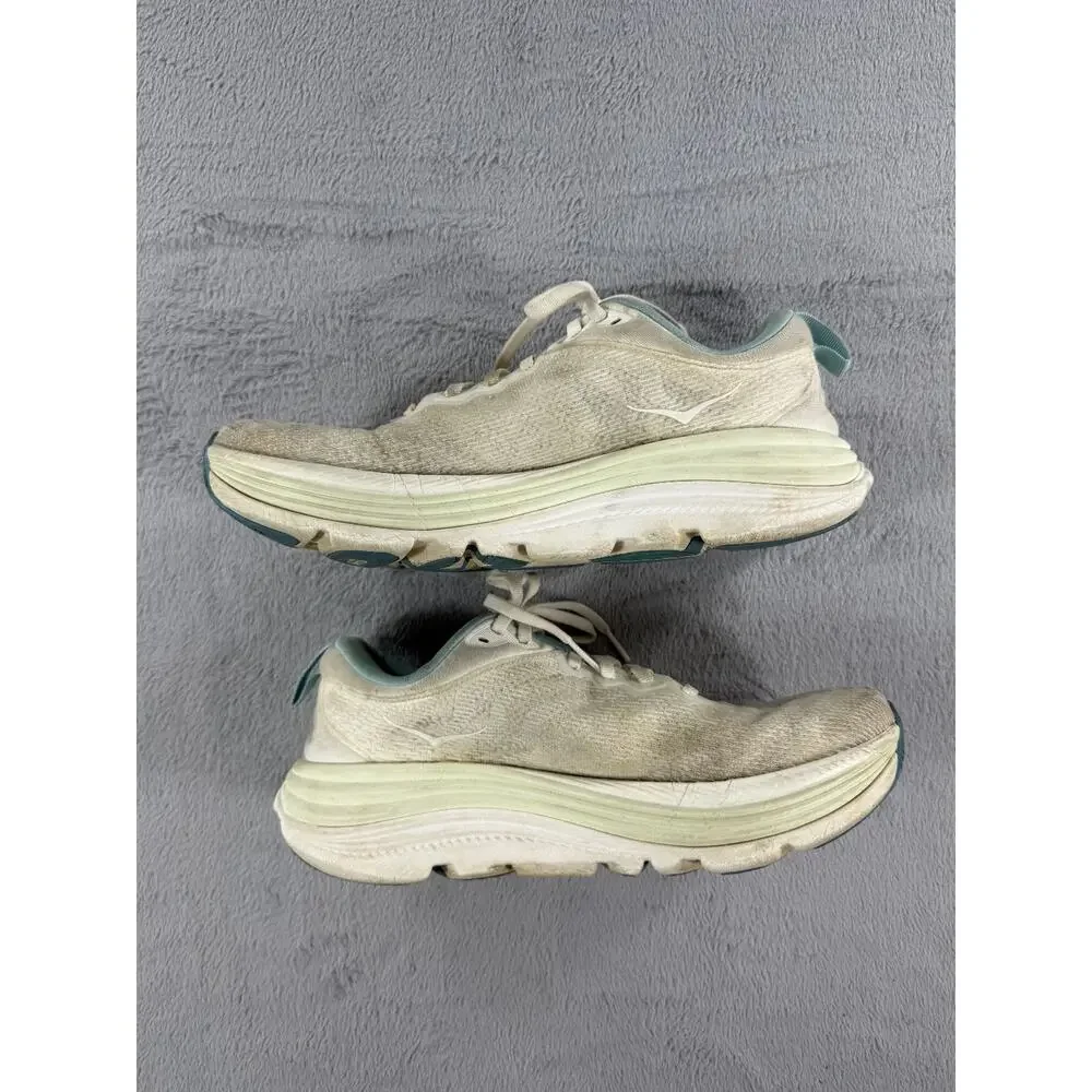 HOKA Gaviota 5 Womens Size 9.5B Running Shoes Size 10 White Teal